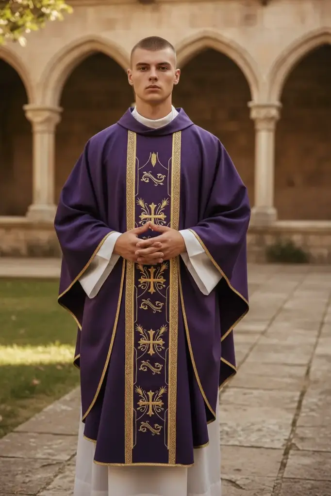 Casulla tradicional morada